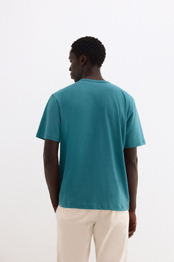 Pedro del Hierro Camiseta logo Turquesa
