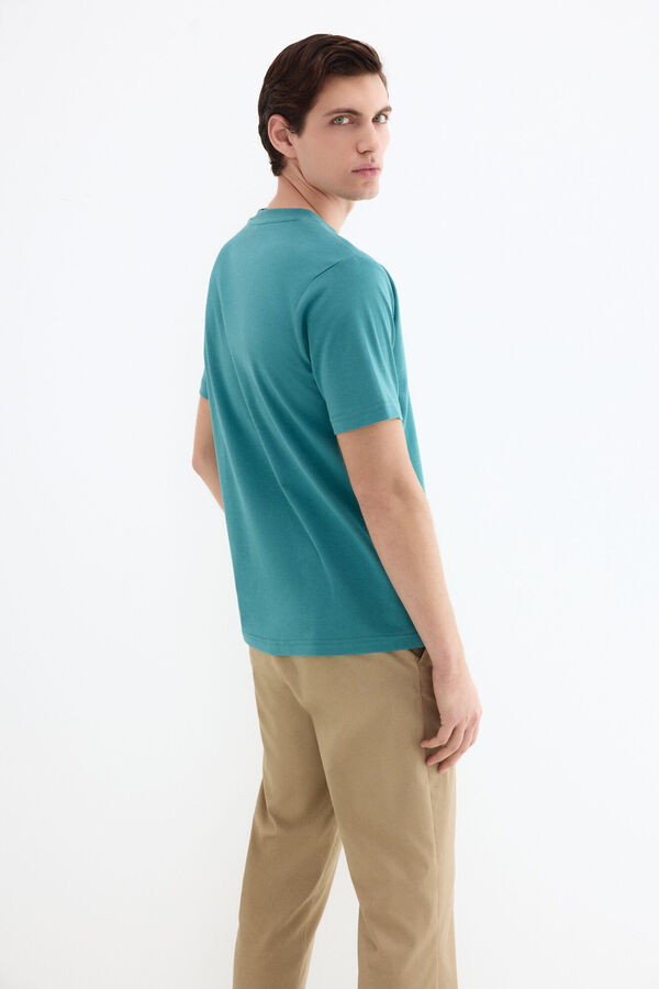 Pedro del Hierro Camiseta mercerizada Turquesa