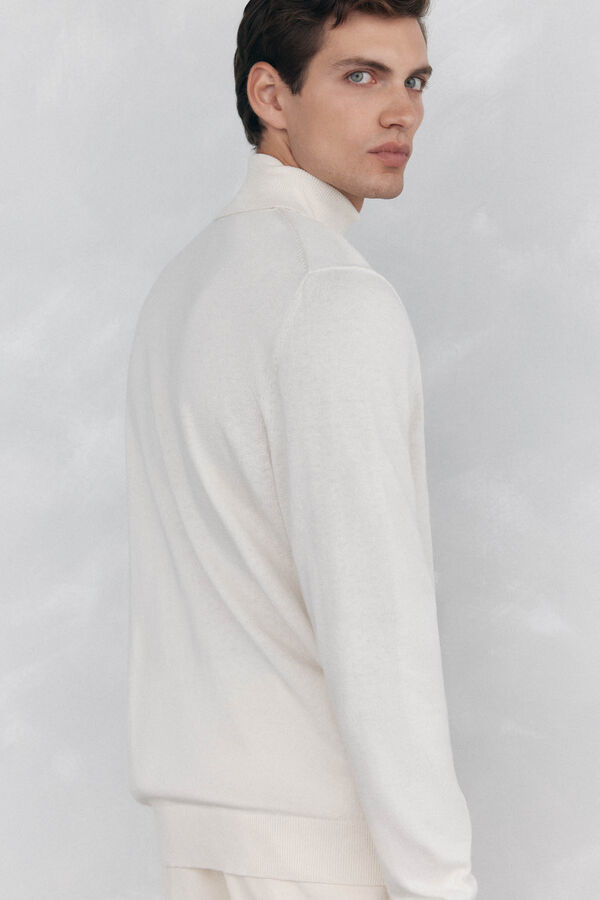 Pedro del Hierro Jersey cuello cisne Crudo