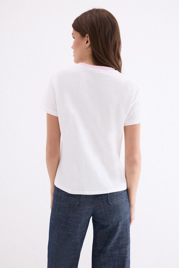 Pedro del Hierro Playera con contraste Pedro del Hierro Rosa