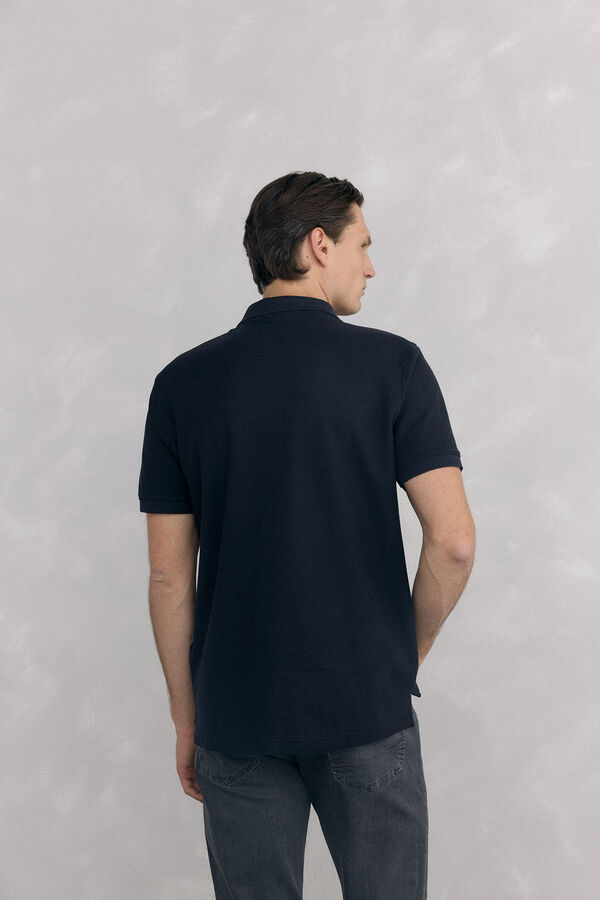 Pedro del Hierro Polo b&aacute;sico piqu&eacute; Negro