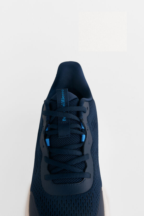 Pedro del Hierro Zapatilla textil cordones Azul