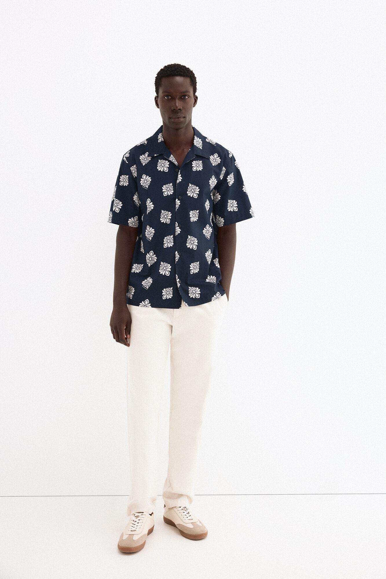Pedro del Hierro Camisa estampada manga corta