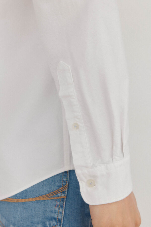Pedro del Hierro Camisa iconic oxford liso Blanco