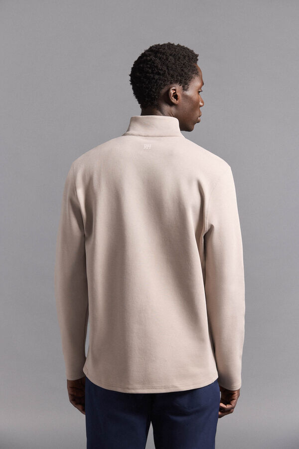 Pedro del Hierro Sudadera cremallera golf Marr&oacute;n