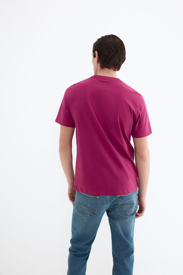 Pedro del Hierro Camiseta b&aacute;sica logo Morado