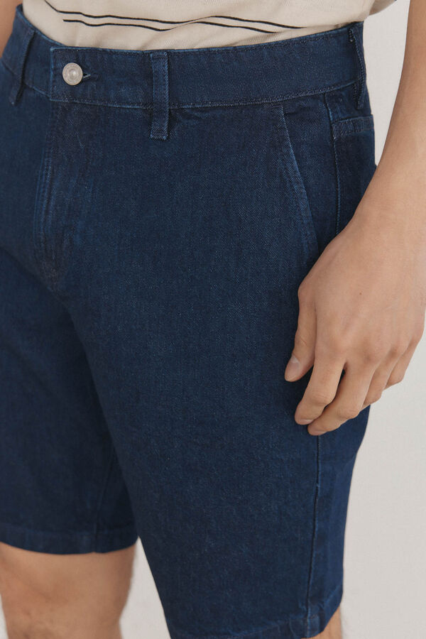 Pedro del Hierro Bermudas denim regular fit Azul