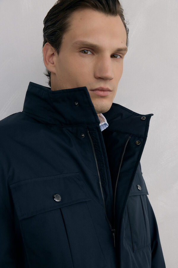 Pedro del Hierro Chaqueta t&eacute;cnica 4 bolsillos Azul