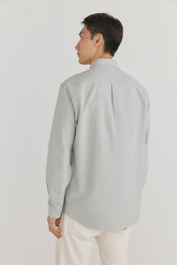 Pedro del Hierro Camisa iconic oxford liso Verde