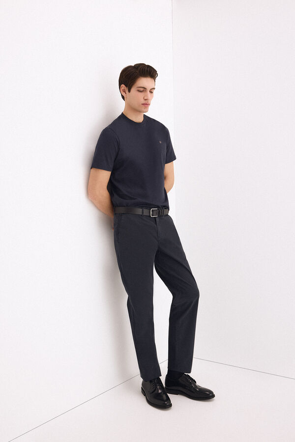 Pedro del Hierro Camiseta b&aacute;sica logo Azul