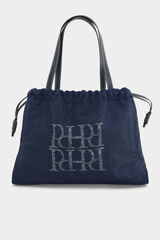 Pedro del Hierro Bolsa shopper de mezclilla Azul