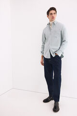 Pedro del Hierro Camisa non iron oxford liso Verde