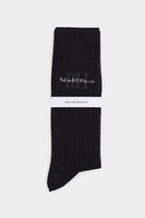 Pedro del Hierro Calcet&iacute;n algod&oacute;n logo Negro