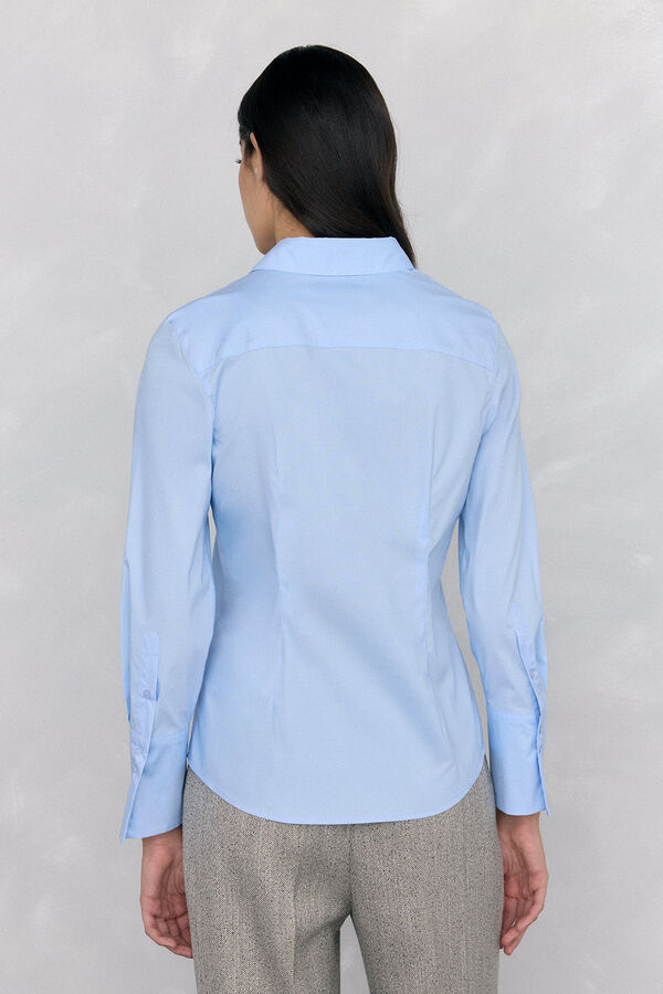 Pedro del Hierro Camisa b&aacute;sica de f&aacute;cil planchado Azul