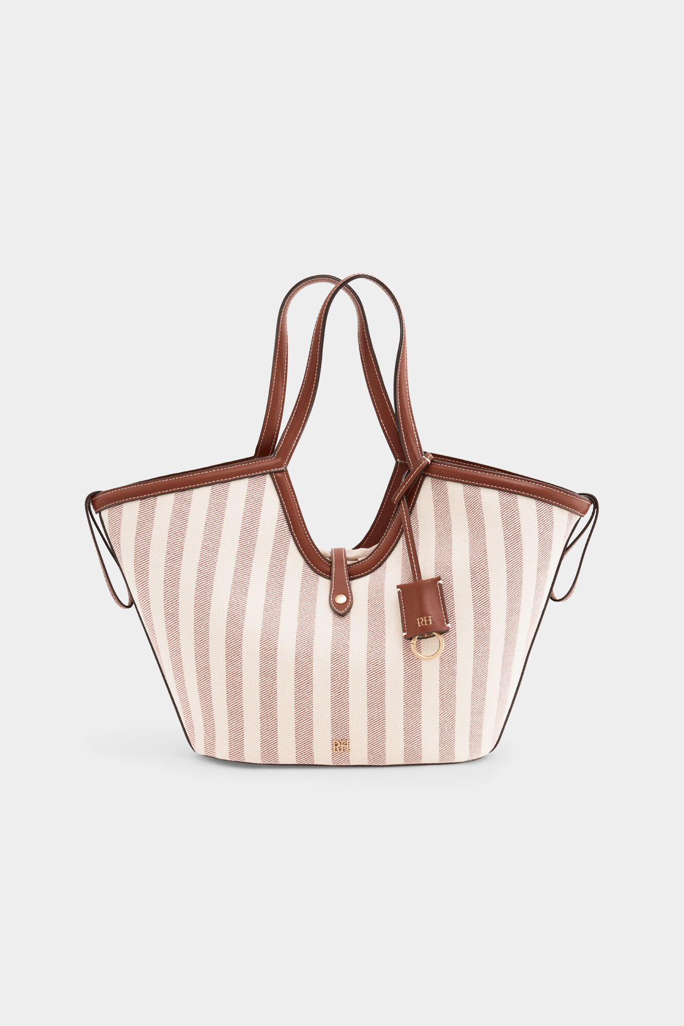 Pedro del Hierro Bolsa de playa tejida a rayas