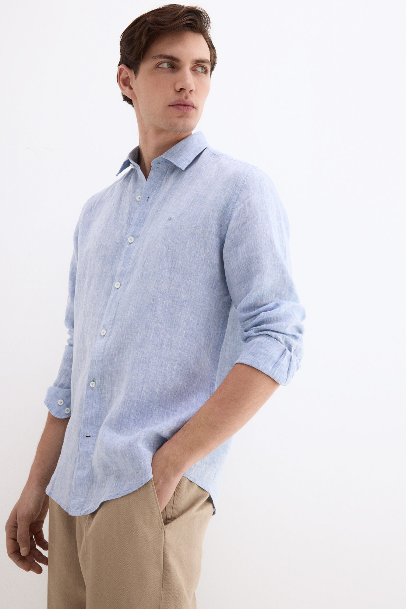 Pedro del Hierro Camisa lino lisa