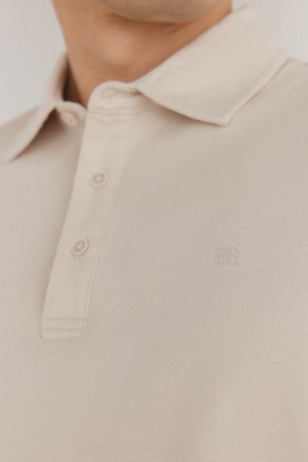 Pedro del Hierro Polo mercerizado Beige