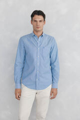 Pedro del Hierro Camisa de rayas oxford non iron Azul