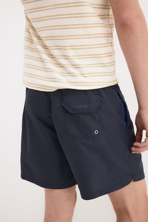 Pedro del Hierro Ba&ntilde;ador liso b&aacute;sico Azul