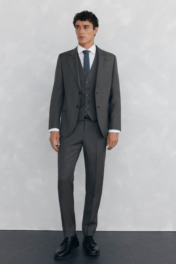 Pedro del Hierro Camisa de vestir con estructura non iron + antimanchas slim fit Blanco