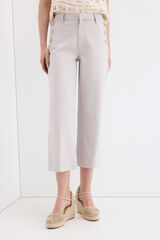 Pedro del Hierro Jeans capri wide leg Gris