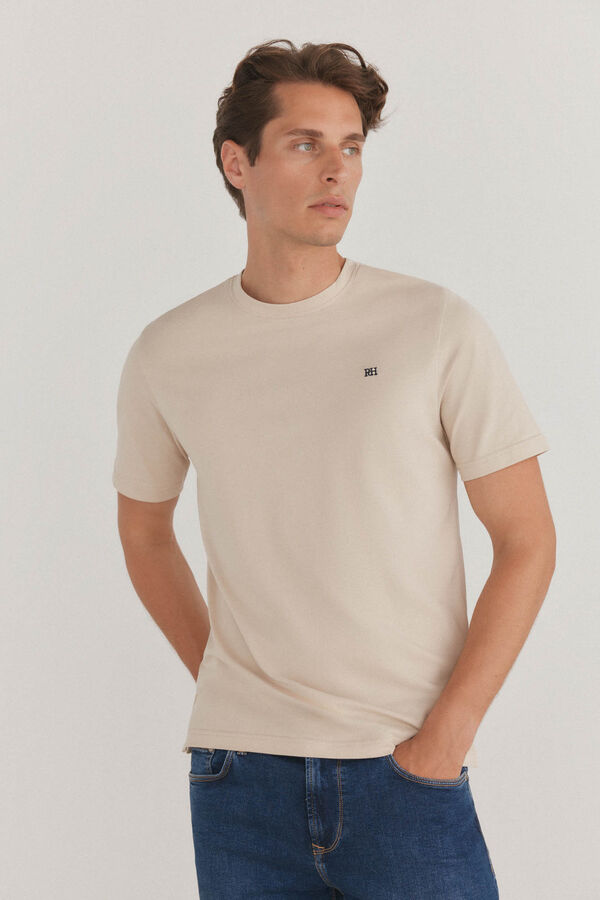 Pedro del Hierro Camiseta b&aacute;sica Beige