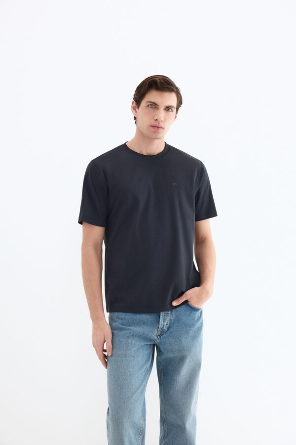 Pedro del Hierro Camiseta mercerizada Azul