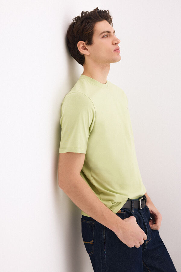 Pedro del Hierro Camiseta b&aacute;sica logo Verde