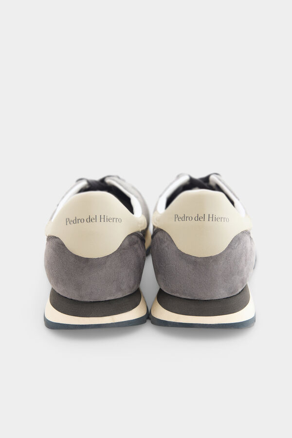 Pedro del Hierro Zapatilla piel y textil Gris