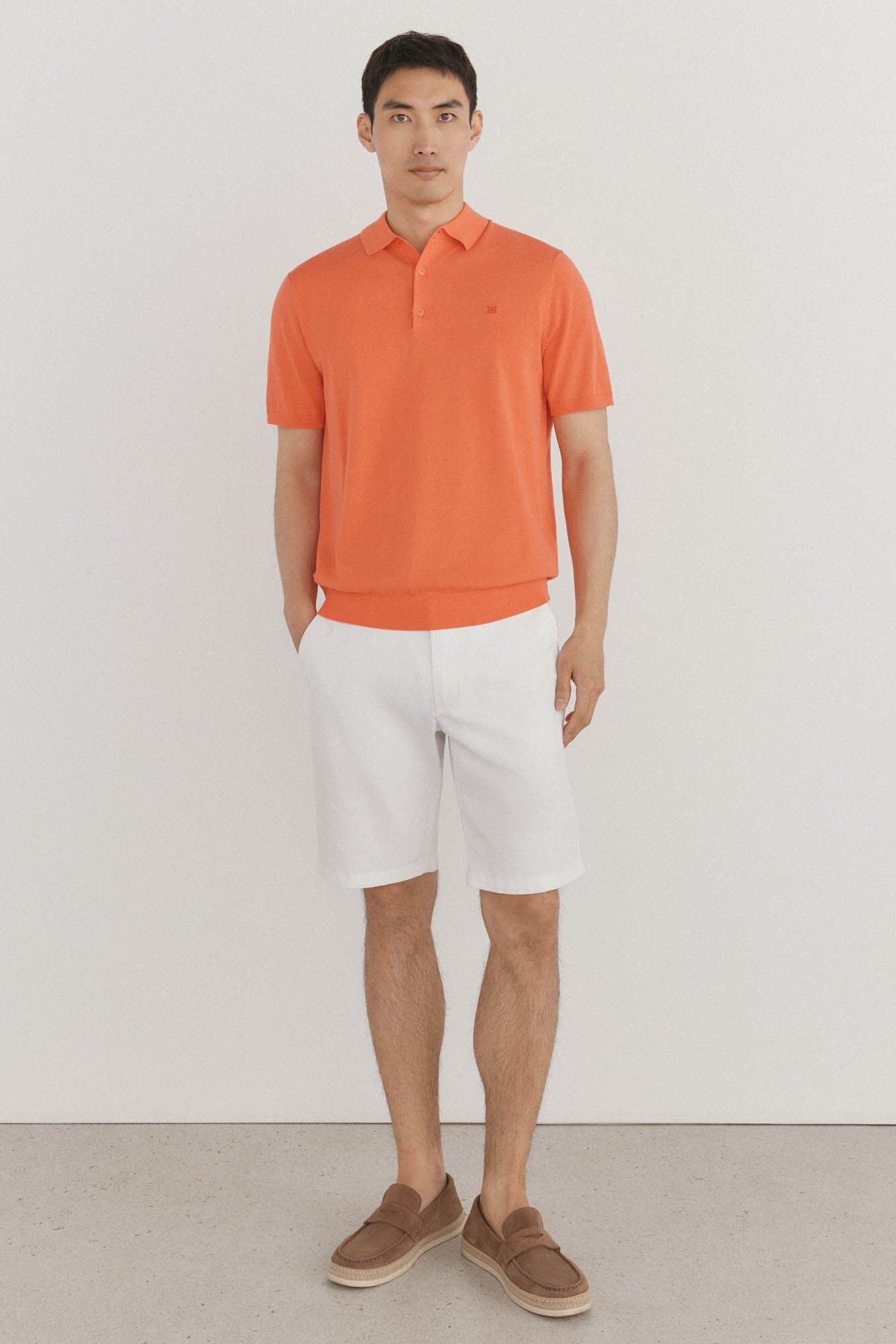 Pedro del Hierro Jersey polo premium manga corta algod&oacute;n