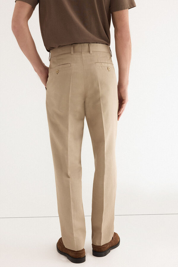 Pedro del Hierro Pantal&oacute;n coordinado regular Beige