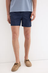 Pedro del Hierro Ba&ntilde;ador estampado logos Azul