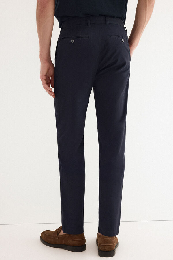 Pedro del Hierro Chino estructura slim fit Azul