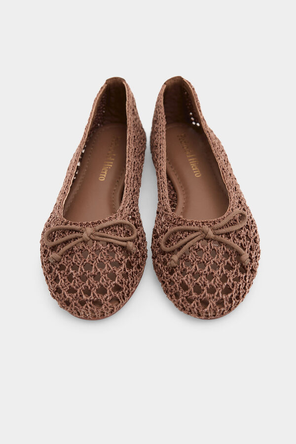 Pedro del Hierro Bailarina crochet Beige