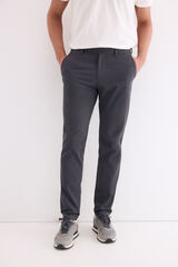 Pedro del Hierro Chino print slim Gris