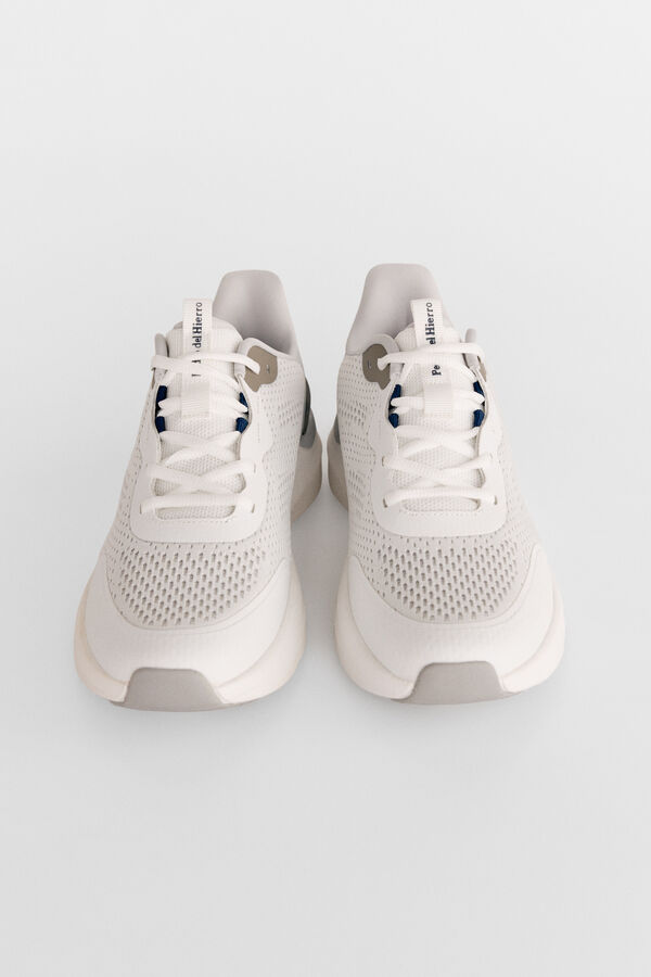 Pedro del Hierro Zapatilla textil cordones Blanco