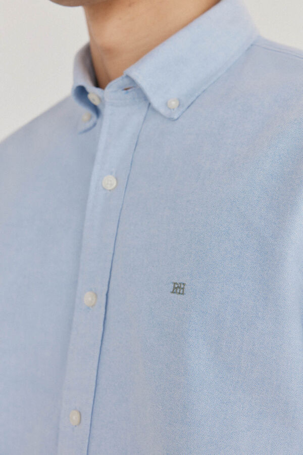 Pedro del Hierro Camisa iconic oxford lisa Azul