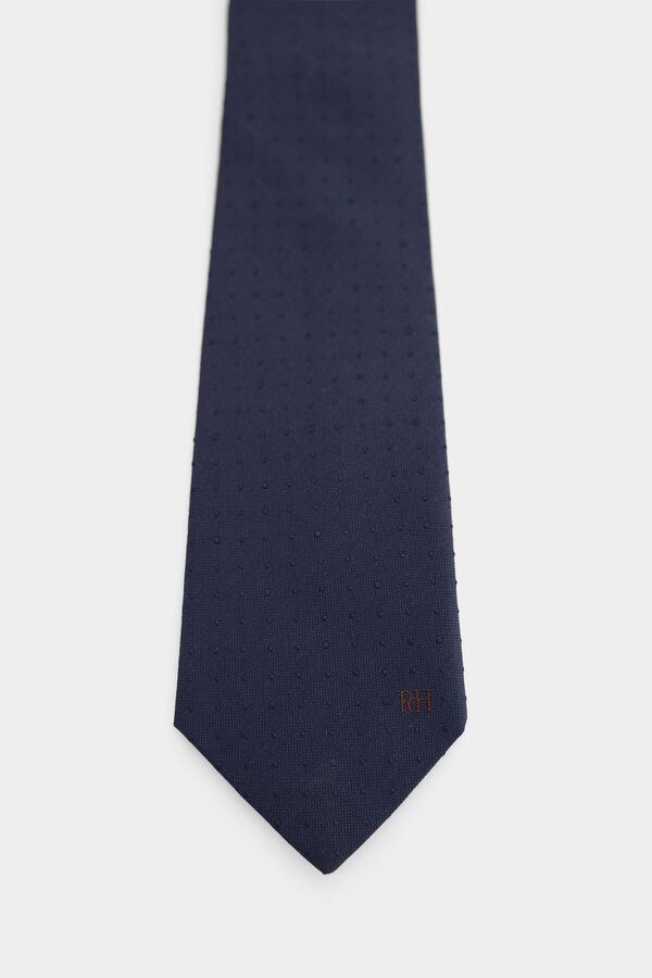 Pedro del Hierro Corbata seda natural Azul