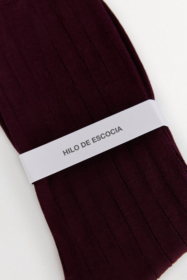 Pedro del Hierro Calcet&iacute;n liso vestir Burdeos
