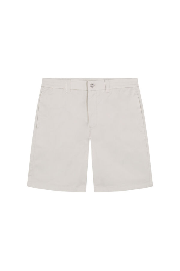 Pedro del Hierro Bermuda ligera con gomas Crudo