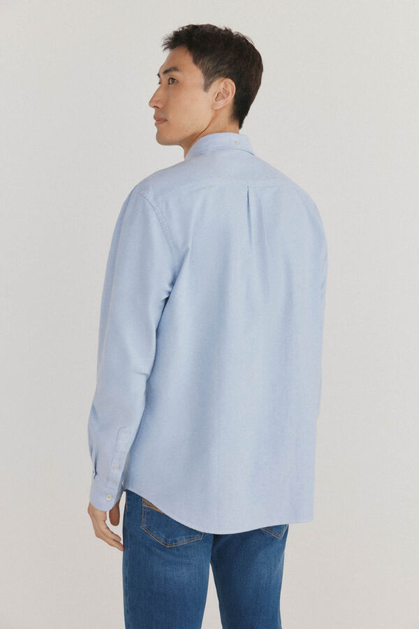 Pedro del Hierro Camisa iconic oxford lisa Azul