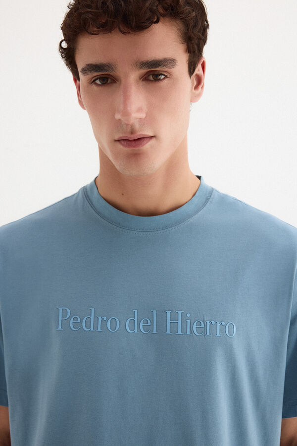 Pedro del Hierro Camiseta logo Azul
