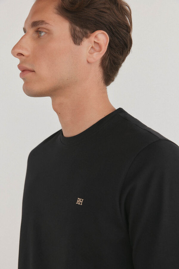 Pedro del Hierro Playera b&aacute;sica Negro