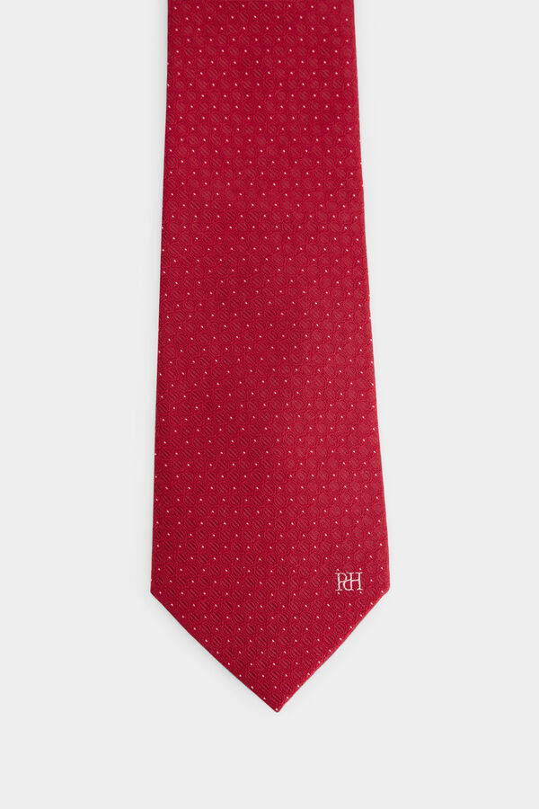 Pedro del Hierro Corbata seda natural Rojo