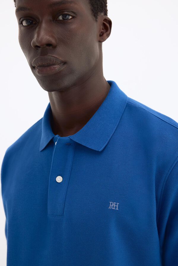 Pedro del Hierro Polo b&aacute;sico piqu&eacute; Azul
