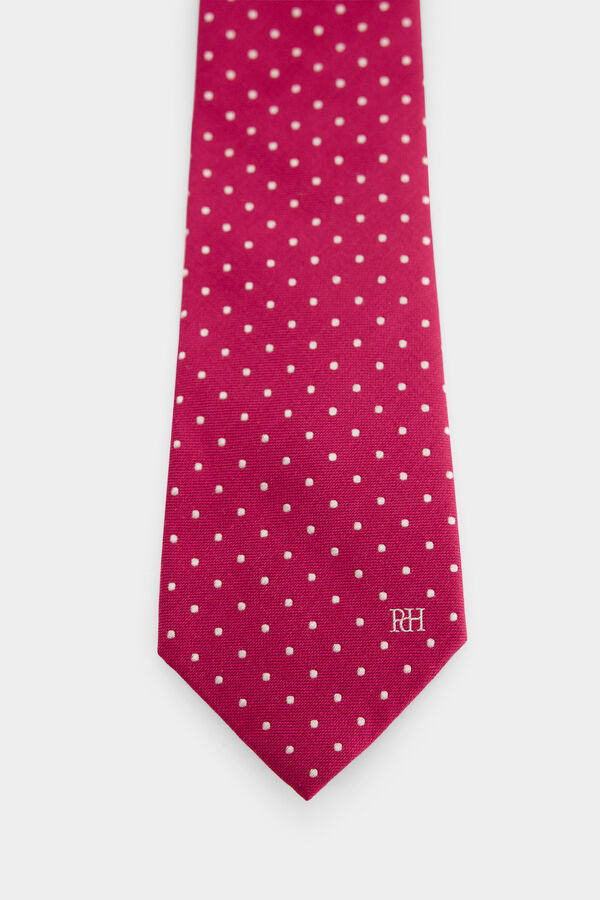 Pedro del Hierro Corbata seda natural Rosa