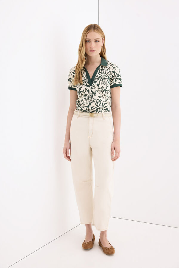 Pedro del Hierro Polo manga corta estampado Verde