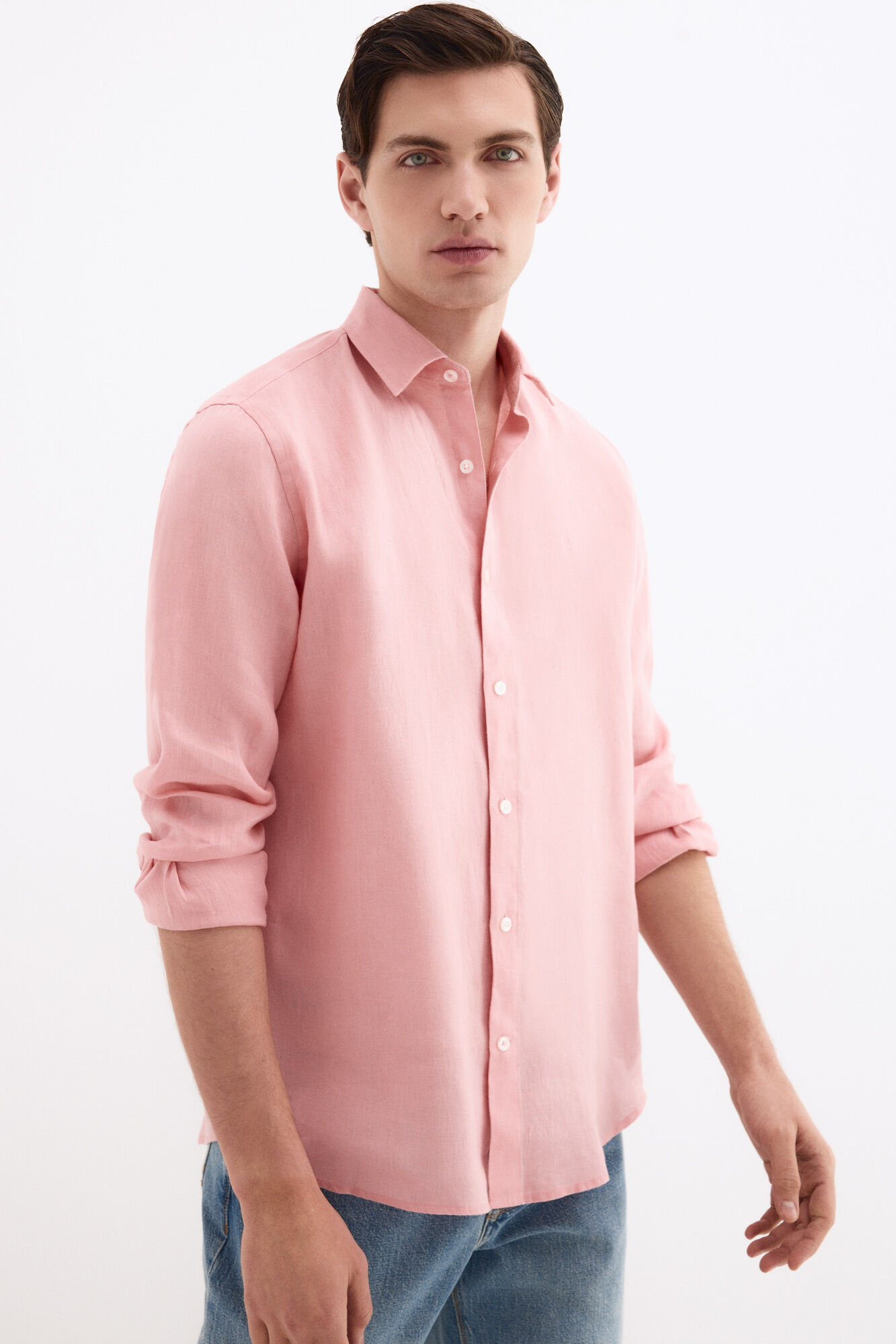Pedro del Hierro Camisa lino lisa