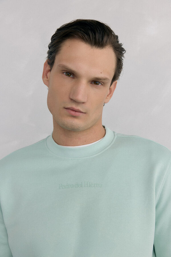 Pedro del Hierro Sudadera cuello caja Verde