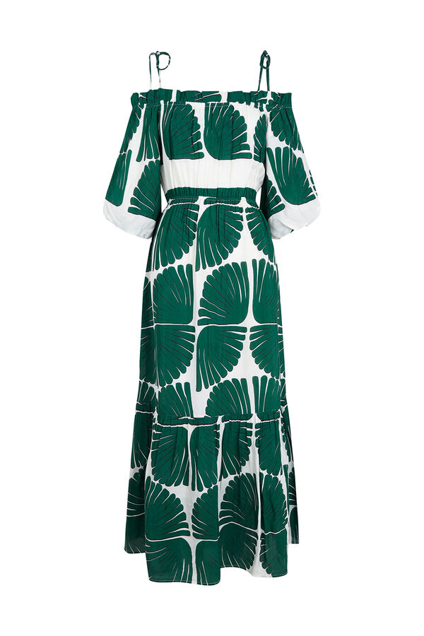 Pedro del Hierro Vestido estampado Verde